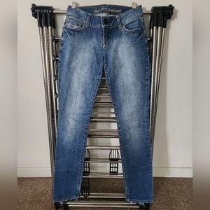 GUESS Blue Faded Skinny Jeans